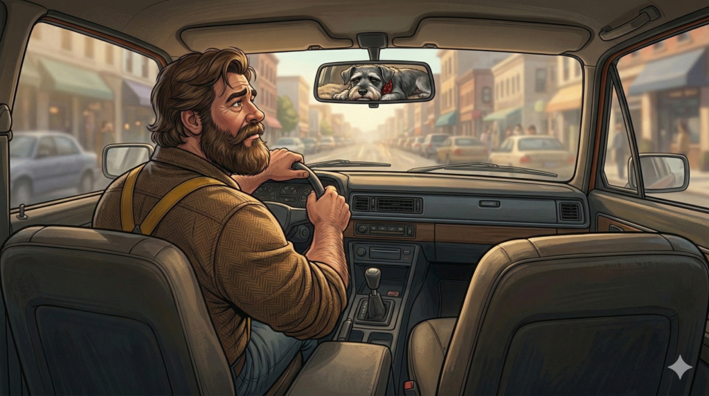 Big Guy drives Ham to the vet after the dog swallowed xylitol chewing gum