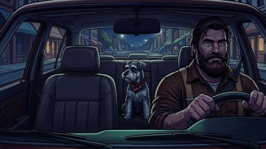 Ham and Big Guy drive home together after Big Guy recovered in the hospital